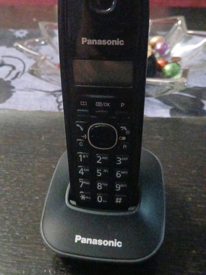 Panasonic ασύρματο τηλέφωνο καινούργιο, μαύρο