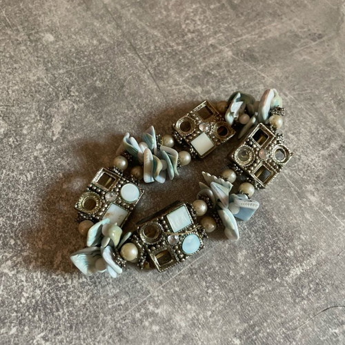 Bracelet used with blue stones, some missing