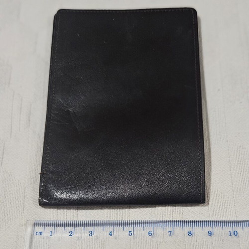 Leather promotional wallet Banco di Napoli like new, 13x8.5 cm, 30 years old