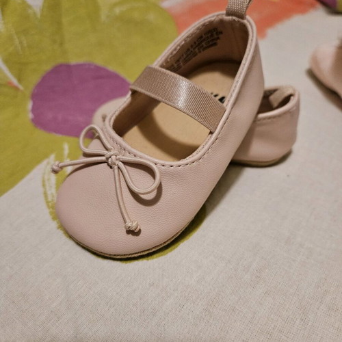 Pink cuddle ballerina shoes size 16/17 like new