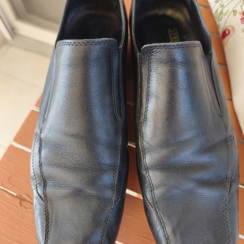 Step Shoes leather shoes size 43, black