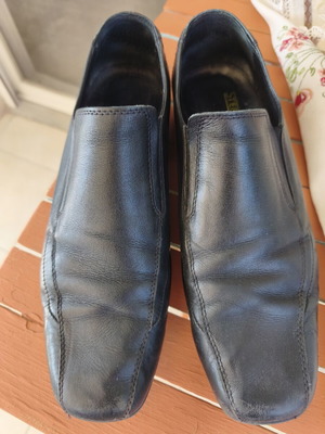 Step Shoes leather shoes size 43, black