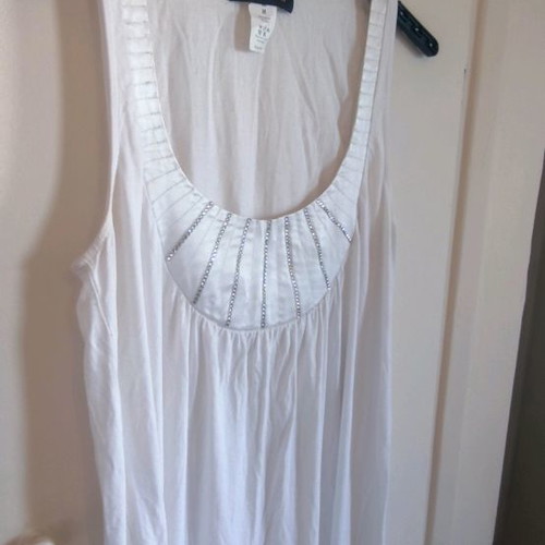 Y2K white dress with rhinestones MYMOO used, size M
