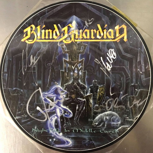 Blind Guardian Nightfall In Middle-Earth 1st Press Signed Vinyl LP