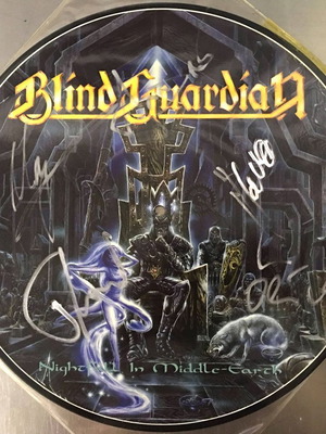 Blind Guardian Nightfall In Middle-Earth 1st Press Signed Vinyl LP