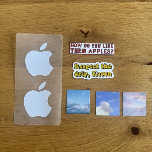 Stickers and vintage paper tapes like new, over 80 pieces