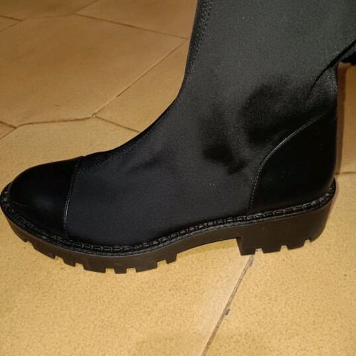 Zara boots used, knee-high sock style, black, size 39
