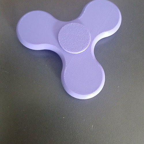 Fidget Spinner purple 3D printed new, lightweight, functional