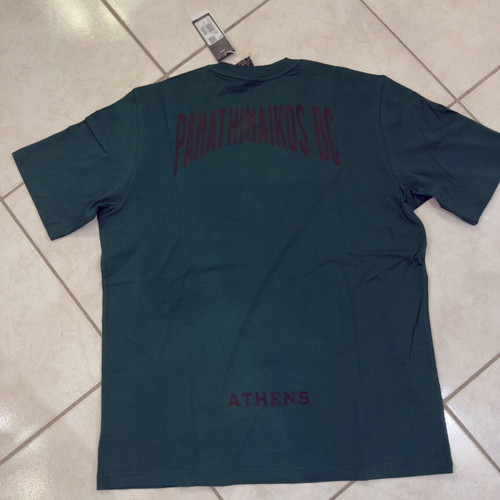 Adidas Panathinaikos BC T-shirt new, XL, green with black letters