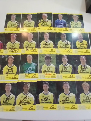 Borussia Dortmund 1995/1996 Autographed Set like new