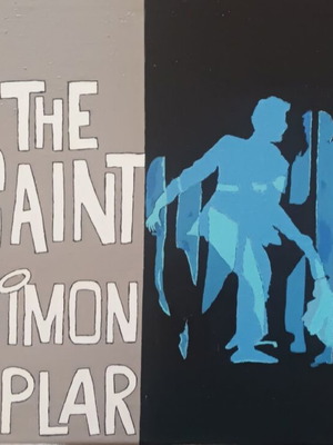 The Saint Handpainted Acrylic Painting on Canvas, Like New