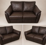 Leather sofa set, nearly new