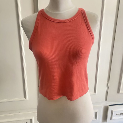 Tally Weijl women's sleeveless crop top coral, like new, size XL