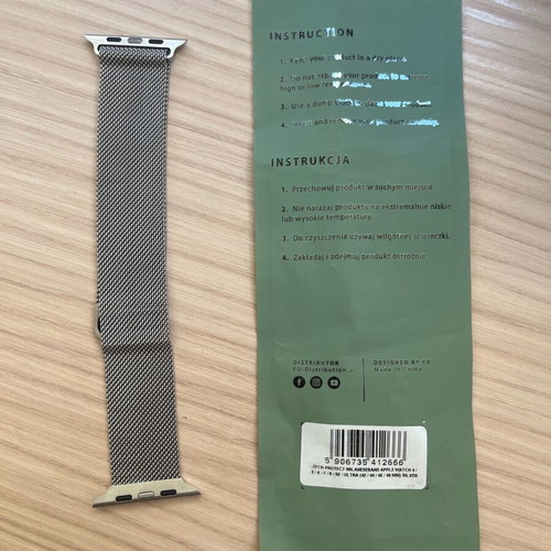 Silver Apple Watch Strap new Tech Protect