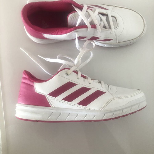 Adidas sneakers used, size 36, white and pink