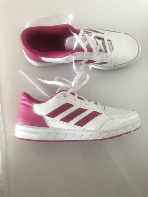 Adidas sneakers used, size 36, white and pink