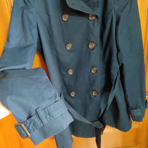 Stradivarius trench coat Large dark blue like new