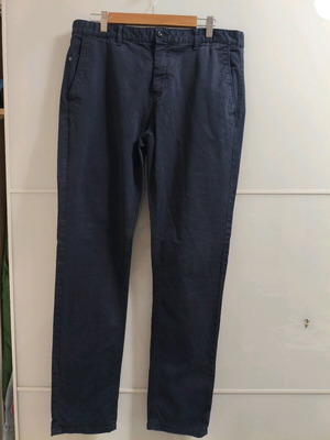 Παντελόνι Chino Zara μπλε σκούρο μεταχειρισμένο, no 33 slim fit