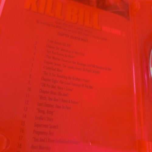 Kill Bill Volumes I and II DVD set like new with English subtitles