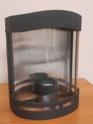 Charcoal wall lantern
