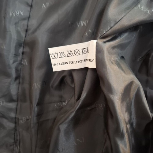 Vintage Armani Exchange men's leather jacket XL, nappa leather, like new