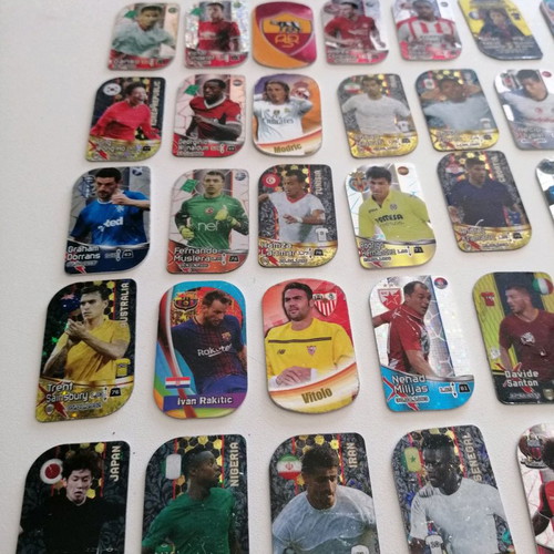 Europe's champion metal footballer tags used, pack of 48