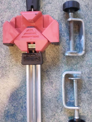 Parkside Corner Clamp woodworking tool like new with bench clamps