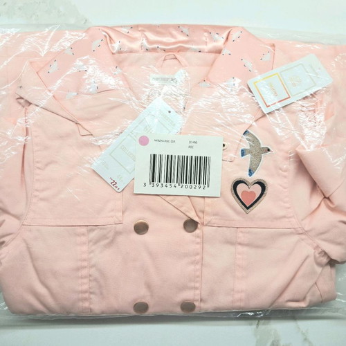 Orchestra girls jacket new size 10 light pink gabardine