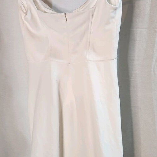 ZARA White Mini Dress Like New With Corset And Side Ruching