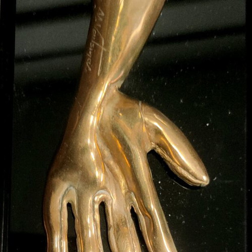 Collectible hand sculpture of Athens Concert Hall used