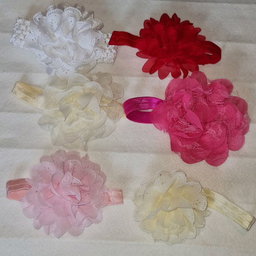 Baby headbands like new, pack of 6
