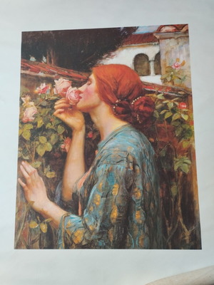 J.W. Waterhouse The Soul of the Rose canvas used, 55x70cm image