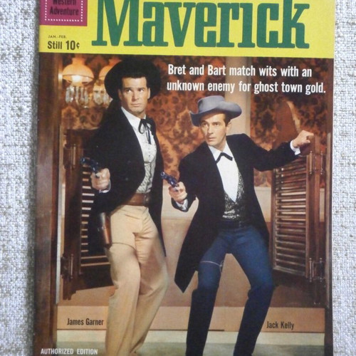 Maverick DELL Western comics used, pack of 5, English