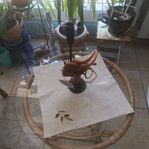 Artisan Tree Root Candle Holder New, Handcrafted Wooden Sculpture