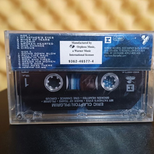 Eric Clapton Pilgrim cassette tape new