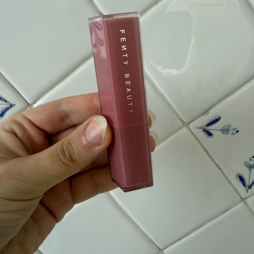 Fenty Glossbomb Stick used, shade Is It Fussy dark pink