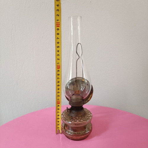 Oil lamp used with glass in good condition