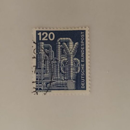 Deutsche Bundespost Stamp 120 Chemical Installation like new