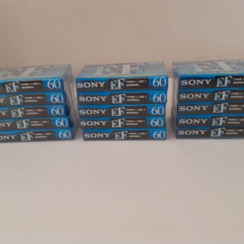 Sony EF60 sealed cassette tapes pack of 15