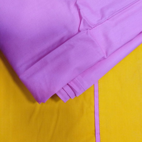 Baby crib sheet set fuchsia with orange, new cotton