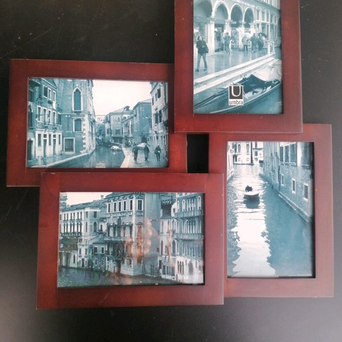 Wooden photo frame for four pictures new