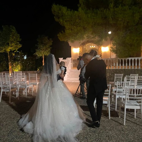 Wedding dress like new, size S, white