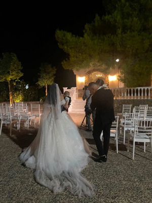 Wedding dress like new, size S, white