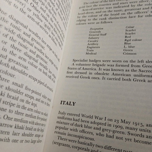 Army Uniforms of World War I Andrew Mollo Pierre Turner book used