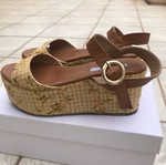 Sofia Manta Flatworms brown pumps like new size 37