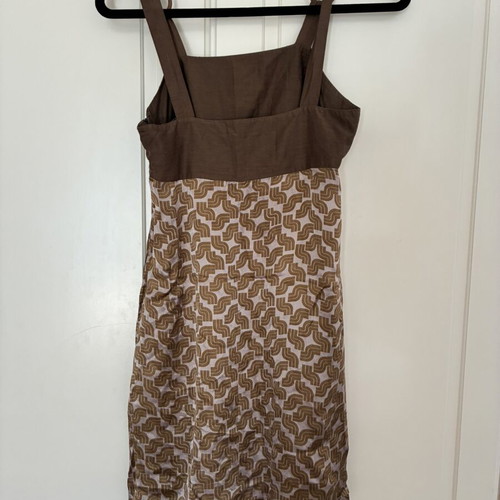 Zara TRF Y2K Geometric Print Mini Dress with Deep Pockets, Like New