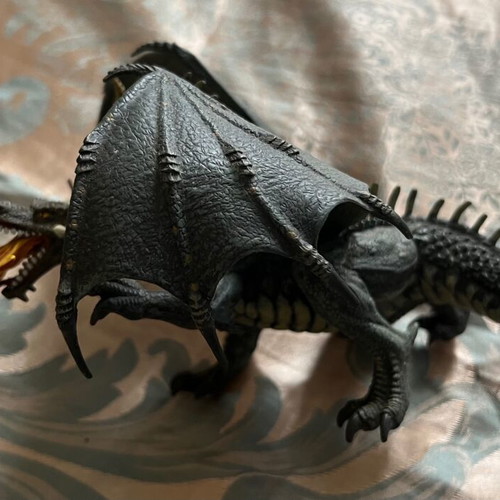 Dragon figure like new, breathing flames