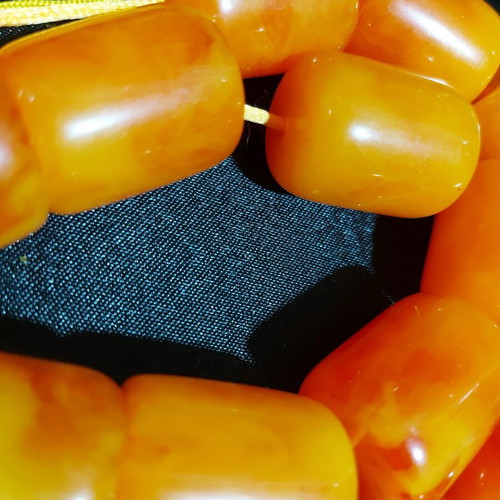 Large decorative worry beads new, plastic resin 19 beads