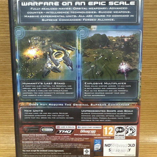 Supreme Commander Forged Alliance PC new collectible with seal