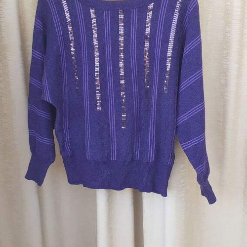 Purple thin pullover used, size M/L